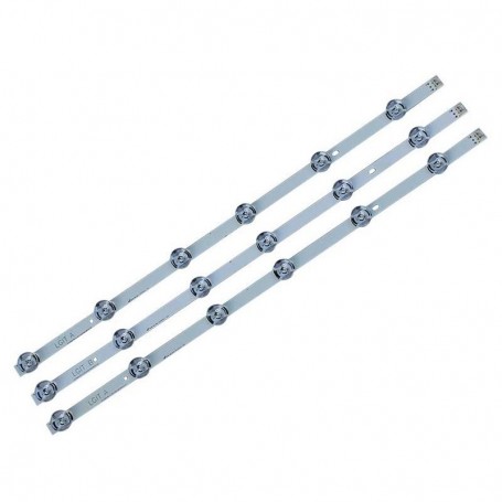 Bareta leduri TV LED 32 inch 6 led LG set 3 buc HQ cu banda adeziva inclusa