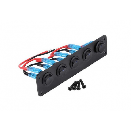 Panou control comutator comanda Barca/Auto, 5 butoane, 12-24V