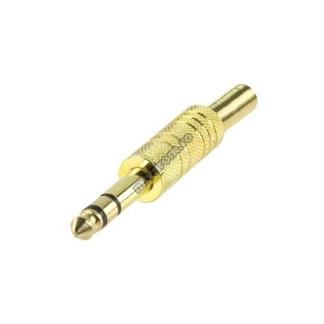 Mufa jack 6.3mm stereo gold