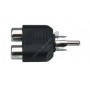 Adaptor RCA tata la 2 RCA mama