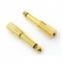 Adaptor RCA mama la jack 6,3mm gold mono