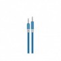 Cablu jack 3,5mm la jack 3,5mm silicon albastru