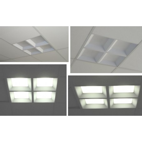 Corp iluminat 60x60cm leduri 28W