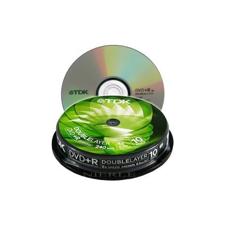 Set 10 DVD+R DoubleLayer HP 8.5Gb 8X