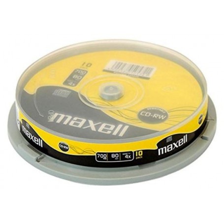 CD-RW Maxell reinscriptibil 700mb, 4x, 10buc/set
