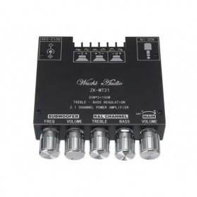 Amplificator audio 2.1 2x50W+100W Bluetooth V5.0 Amplificator audio 2.1 2x50W+100W Bluetooth V5.0