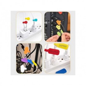 Etichete pentru cabluri set 10buc Etichete pentru cabluri set 10buc