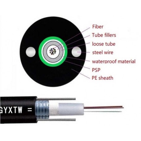 Fibra optica aerial GYXTW 12Core 4000M