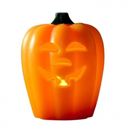 Lampa dovleac cu LED din rasina