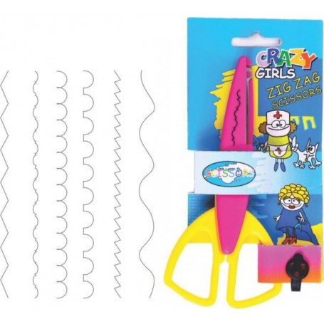 Foarfeca 13cm CNX creativa zig-zag pentru copii