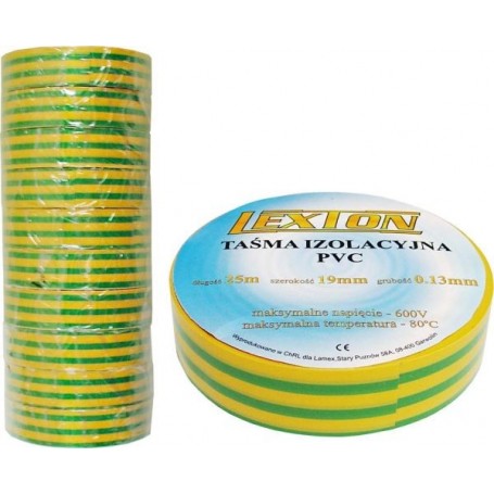 Banda izolier galben-verde 25m