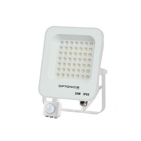 Proiector LED 30W cu senzor 2700 lm 6000K IP65 alb