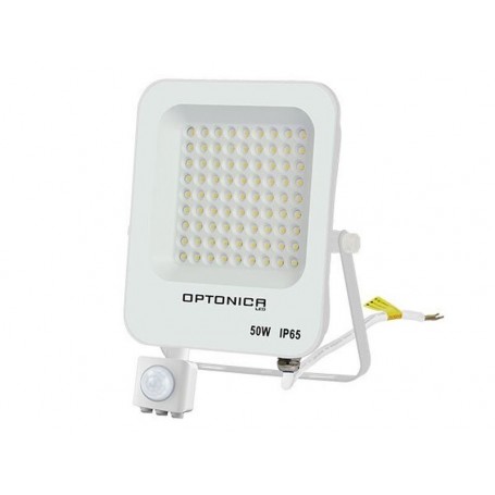 Proiector LED 50W cu senzor 4500 lm 6000K IP65 alb