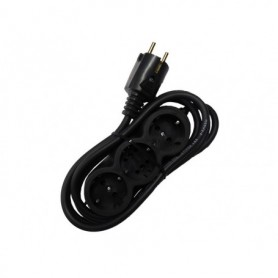 Prelungitor cauciucat bachelita 3cai 5m 3x1.5mm2 negru Prelungitor cauciucat bachelita 3cai 5m 3x1.5mm2 negru