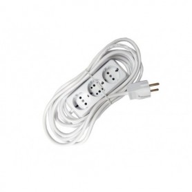 Prelungitor bachelita 3cai 5m 3x1.5mm2 alb Prelungitor bachelita 3cai 5m 3x1.5mm2 alb