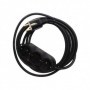 Prelungitor cauciucat bachelita 4cai 10m 3x1.5mm2 negru