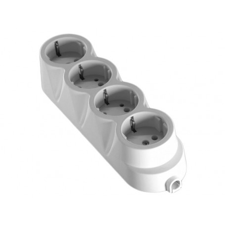 Cap prelungitor cauciucat 4 cai alb