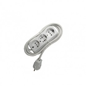 Prelungitor bachelita 3cai 2m 3x1.5mm2 alb Prelungitor bachelita 3cai 2m 3x1.5mm2 alb