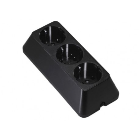 Cap prelungitor bachelita 3 cai negru