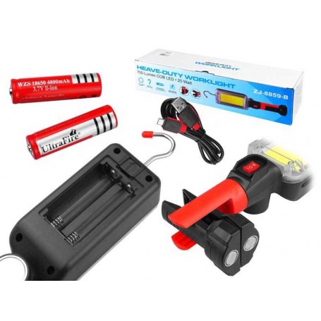 Lampa atelier 30+7leduri cu acumulator