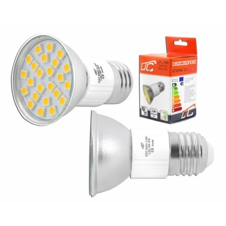 Bec spot E27 24 leduri alb cald