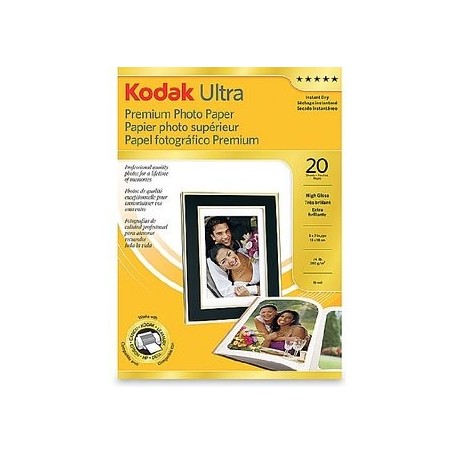 Hartie foto Kodak Ultra Premium 13x18cm (5x7inch) 280gsm set 20 coli