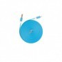 Cablu Iphone plat flexibil albastru