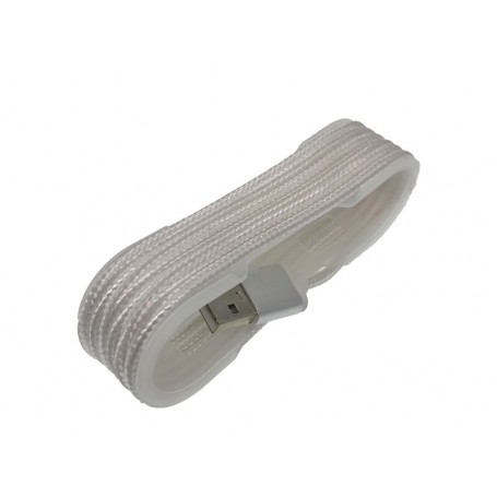 Cablu Iphone textil alb