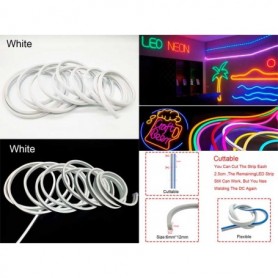 Neon decor auto 5m 12V alb Neon decor auto 5m 12V alb