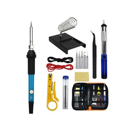 Set pistol de lipit reglabil 15 piese