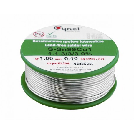 Fludor fara plumb 1mm 100gr Cynel