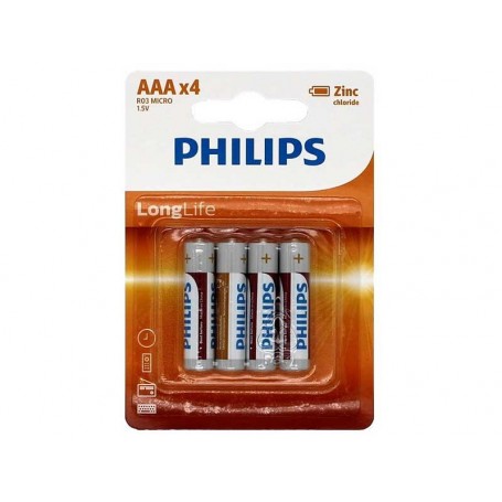 Set 4 baterii Philips Longlife R3