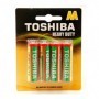 Set 4 baterii nealcaline R6 Toshiba blister