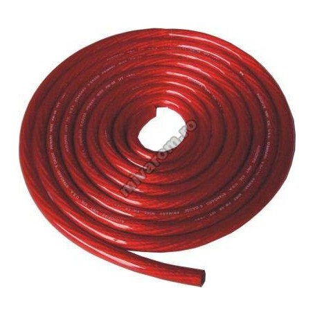 Cablu auto putere 8mm rosu