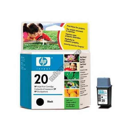 Cartus original negru HP 20(c6614)