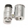 Microscop portabil 60X cu lumina LED si lampa UV pentru bancnote