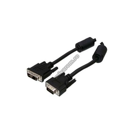 Cablu date monitor LCD DVI24+1 - HD15(VGA) tata 1.5m