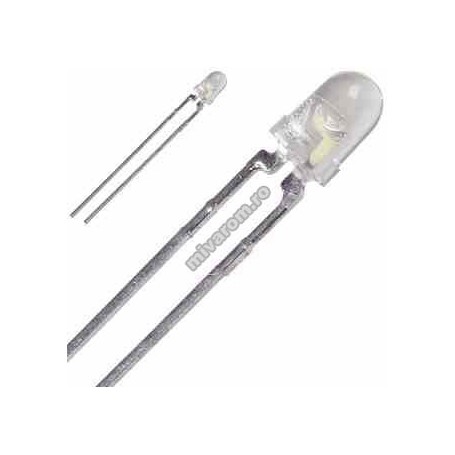 Led 3mm alb transparent