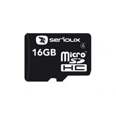 MicroSDHC 16Gb SERIOUX cu adaptor clasa10