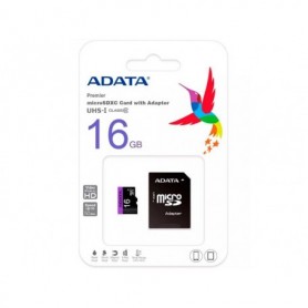 MicroSDHC 16Gb ADATA clasa 10 cu adaptor