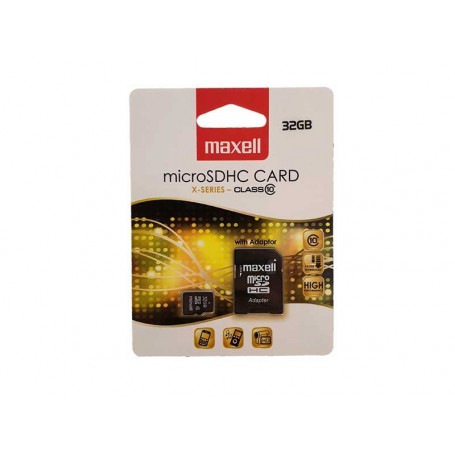 MicroSDHC 32Gb Maxell clasa 10 cu adaptor