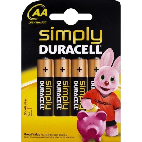 Set 4 baterii R6 Duracell Simply