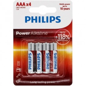 Set 4 baterii Philips Power Alkaline R3 Set 4 baterii Philips Power Alkaline R3