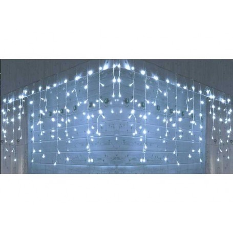 Instalatie turturi 200LED 10m alb rece exterior interconectabila