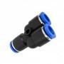 Conector Y rapid pentru furtun aer 10mm