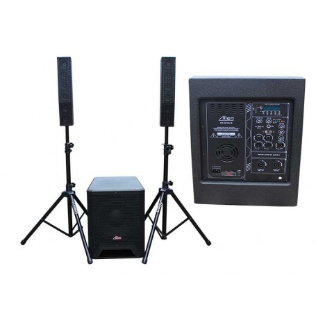 Sistem subwoofer cu 2 sateliti si stativ 500W+2X100W Alien