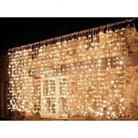 Instalatie ploaie 6m 100leduri alb cald