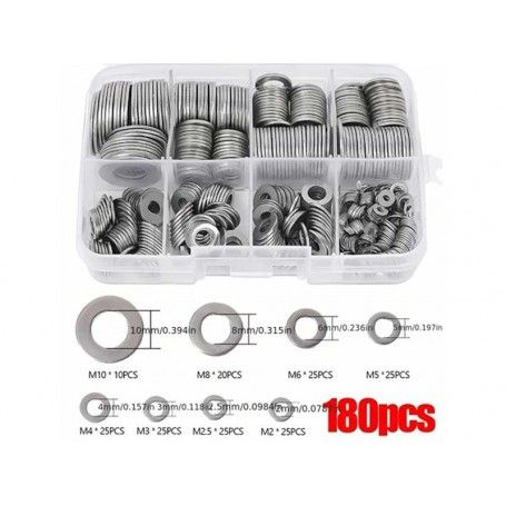 Saibe metalice diverse diametre set 180buc