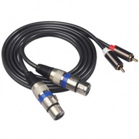 Cablu 2X XLR tata la 2RCA tata 1.5M