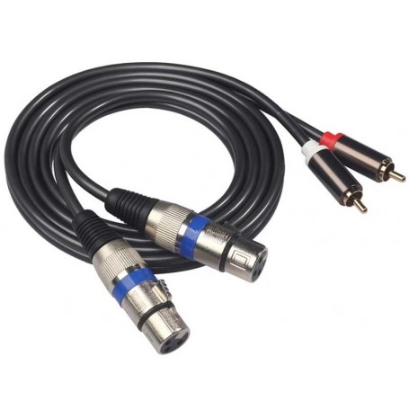 Cablu 2X XLR tata la 2RCA tata 1.5M